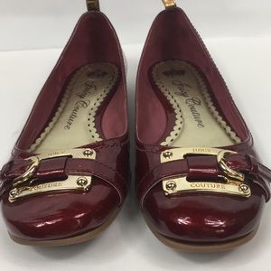 Juicy Couture Red Patent Leather Flats size 9